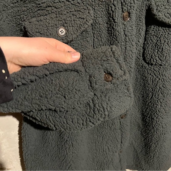 32 DEGREES - Women's Cozy Fleece Oversized Shirt Jacket - Grey - XL/XXL - Picture 4 of 8